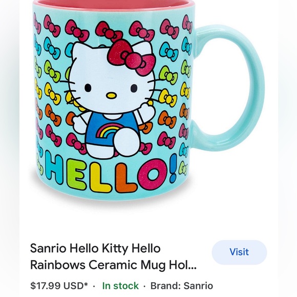*NWT* Hello Kitty Mug, 20oz 🩷💜💙🩵 - Picture 8 of 9